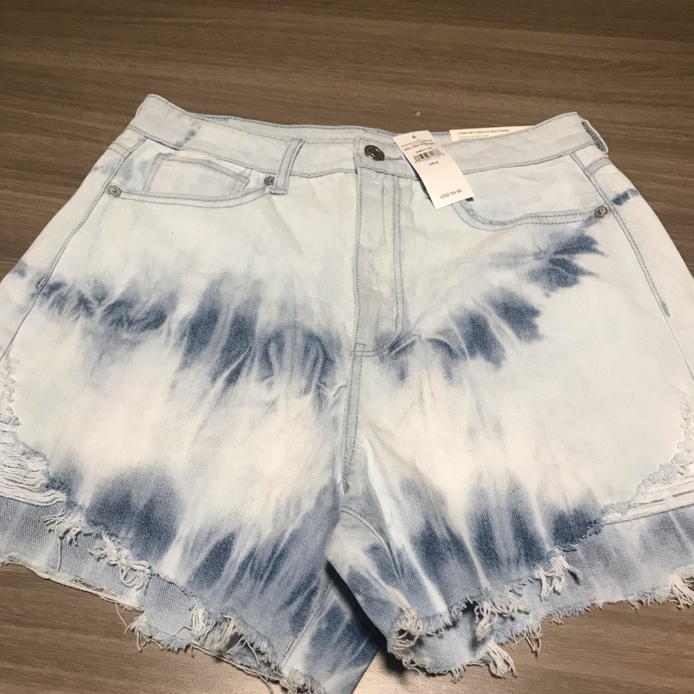 American Eagle tie dye high waist shorts❤️ - Picture 2 of 8